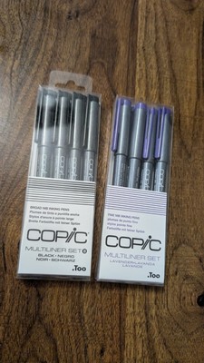 Copic Multiliner BLACK and LAVENDER Sets *NEW