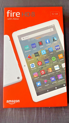 Amazon Fire HD 8 (10th Generation) Tablet 32GB, Wi-Fi, 8'' White - NEW & SEALED