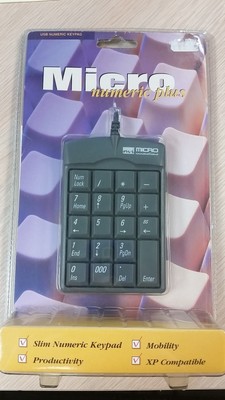 Micro Innovations KP25B USB Numeric Keypad