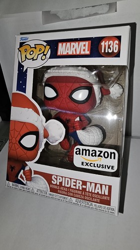 Funko Pop! Marvel: Spider-Man w/Santa Hat #1136 Amazon
