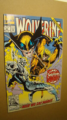 WOLVERINE 60 *NM 9.4* VS SABRETOOTH SHIVA MARVEL GREAT COVER