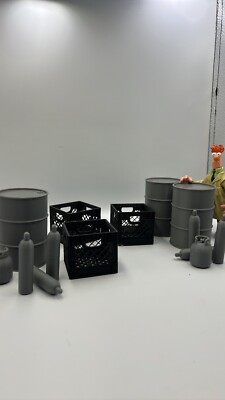3D Printed Action Figure 1/12 Scale Accessories Variety Pack 1, Toy Accessories