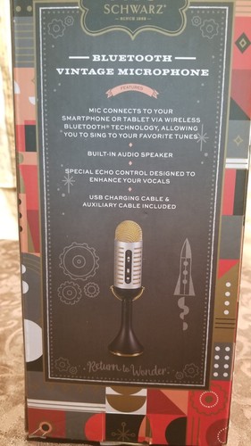 FAO SCHARZ. bluetooth Vintage Microphone,  Karaoke Microphone