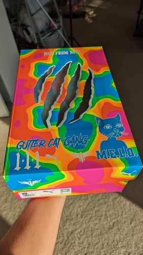 Pre-owned Puma Guttermelo Size 10  Mb.03 Gutter Cat Gang Lamelo Ball Rare Nft Shoe In Multicolor