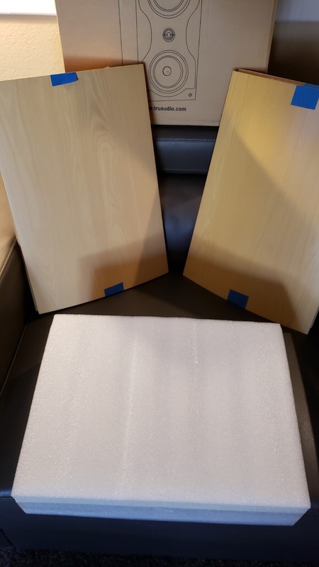 TRUAUDIO TRU CINEMA TC-LCR.1 "MAPLE FINISH" END CAPS (1-PAIR/L+R) -