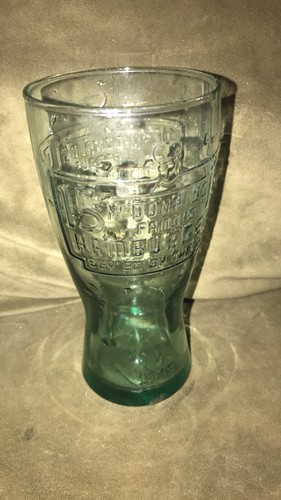 McDonald's 1948 Famous 15 Cent Hamburger Collectible Green Glass Retro