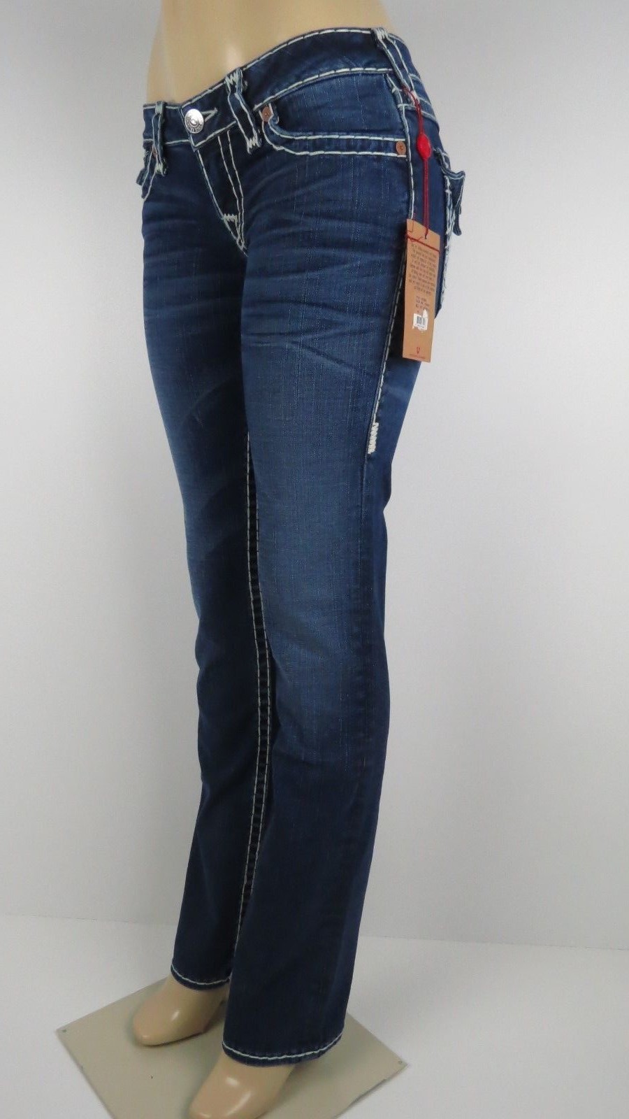 Pre-owned True Religion Billy Super T Women Jeans, Chesapeake, Size 26, In Blue