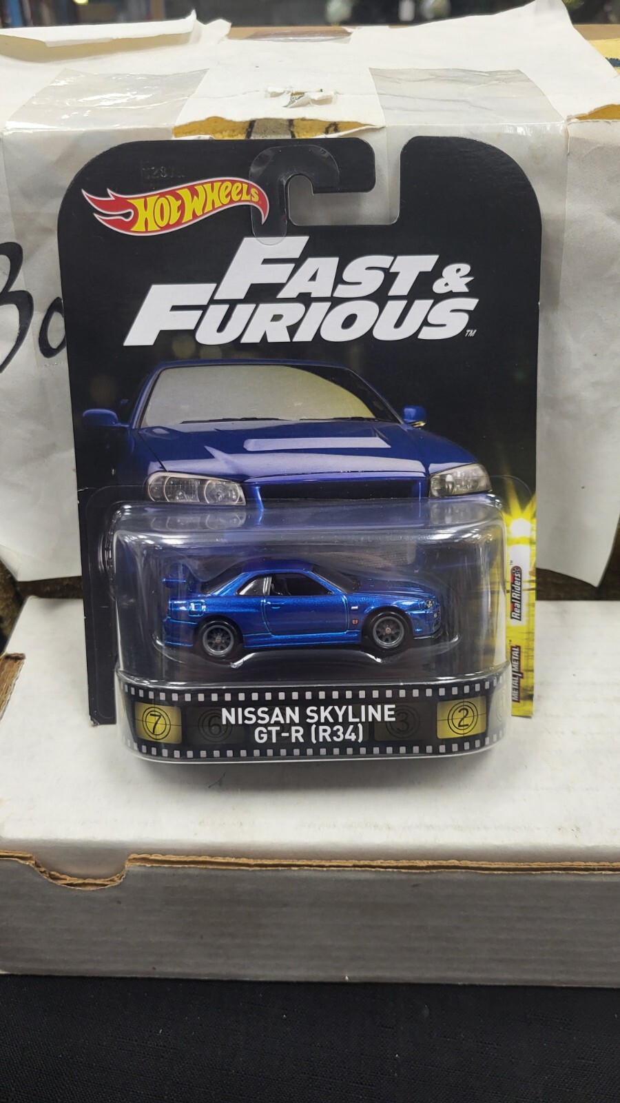 ホットウィール 日産 スカイライン GT-R R34 ブルー ドバイ