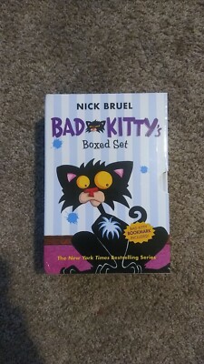 Bad Kitty Boxed Set  4 Hardcover Books by Nick Bruel in brand new condition