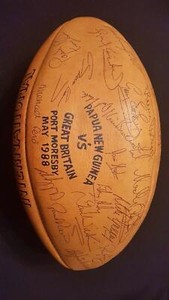 PAPUA NEW GUINEA VS GREAT BRITAIN RUGBY MEMORABILIA | Collectables