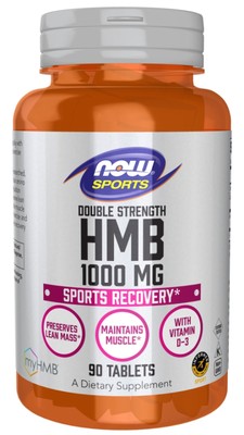 Now Foods Double Strength HMB 1000 мг 90 таблеток