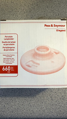 Pass & Seymour LeGrand 272 Medium Base Porcelain Keyless Lampholder 660W 250V