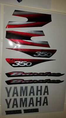 yamaha banshee full graphics decals kit 2003 ... THICK AND HIGH GLOSS