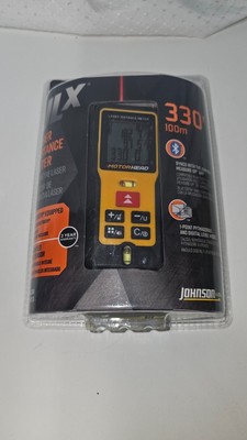 Johnson Level JLX 100M 330' Laser Distance Meter LDM330 Open Box