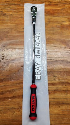 Matco Tools 1/4 Locking Flex Head Ratchet 13 3/4 Inch Red USA Made