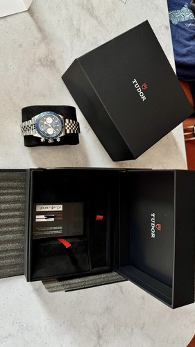 Pre-owned Tudor Black Bay Chronograph Boutique Blue Dial Brand