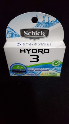 Schick Hydro 3 Blade Razor Cartridge Refill, Pack of 5 Cartridges Free Shipping