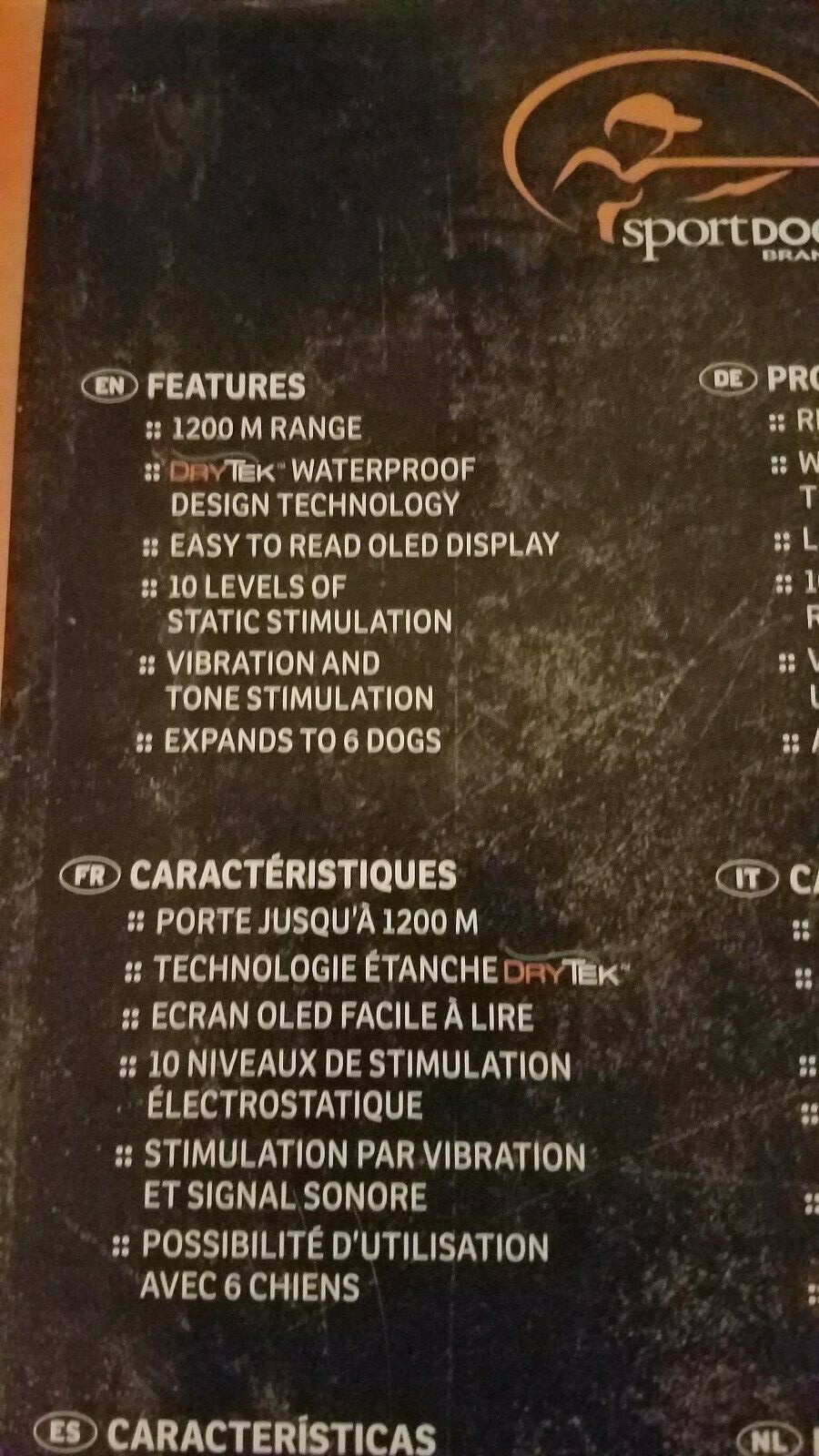 SportDOG SD-1275 SportTrainer SD-1275E Remote Dog Trainer 1-6 dogs