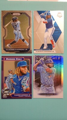2021/22 PANINI # TOPPS VLADIMIR GUERRERO JR 4-CARD LOT TORONTO BLUE JAYS