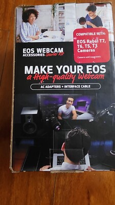 Canon EOS Webcam Accessories Starter Kit for EOS Rebel T7 T6 T5 T3 7875A011AA