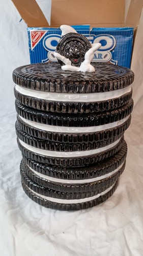 Vintage Nabisco Classic Collection Stacked Oreo Cookie Jar w