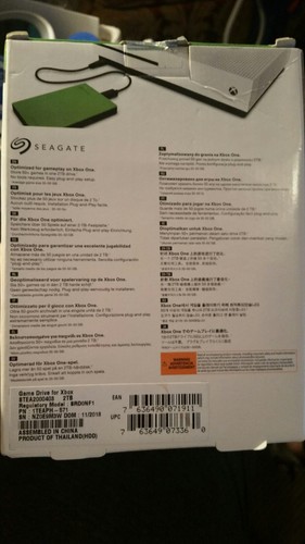 Seagate Game Drive for Xbox One, Green, 2TB (SRD0NF1)