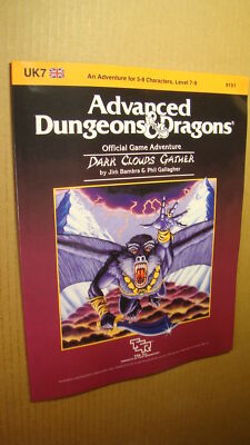 MODULE UK7 - DARK CLOUDS GATHER *NEW VF/NM 9.0 NEW MINT* DUNGEONS DRAGONS