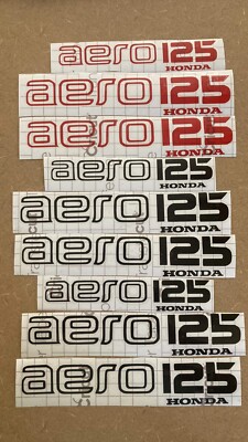 Honda Aero 125 Reproduction Decals COMPLETE sets!!!!  Silver, Blue, or Custom!!!