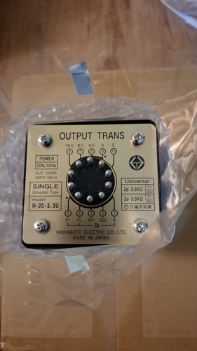 Hashimoto H-20-3.5U (Sansui) Output Trans 20W Single 2.5 Hashimoto H-20-3.5U (Sansui) Output Trans 20W Single 2.5