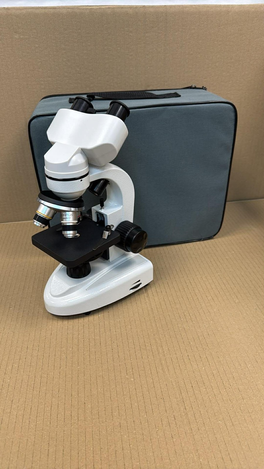 Biological Microscope Optical Binocular Microscope with Wide-Field 6X and 50X