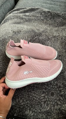 Ecko Red Pink Knit Slip On Sneakers Size 10 See Description