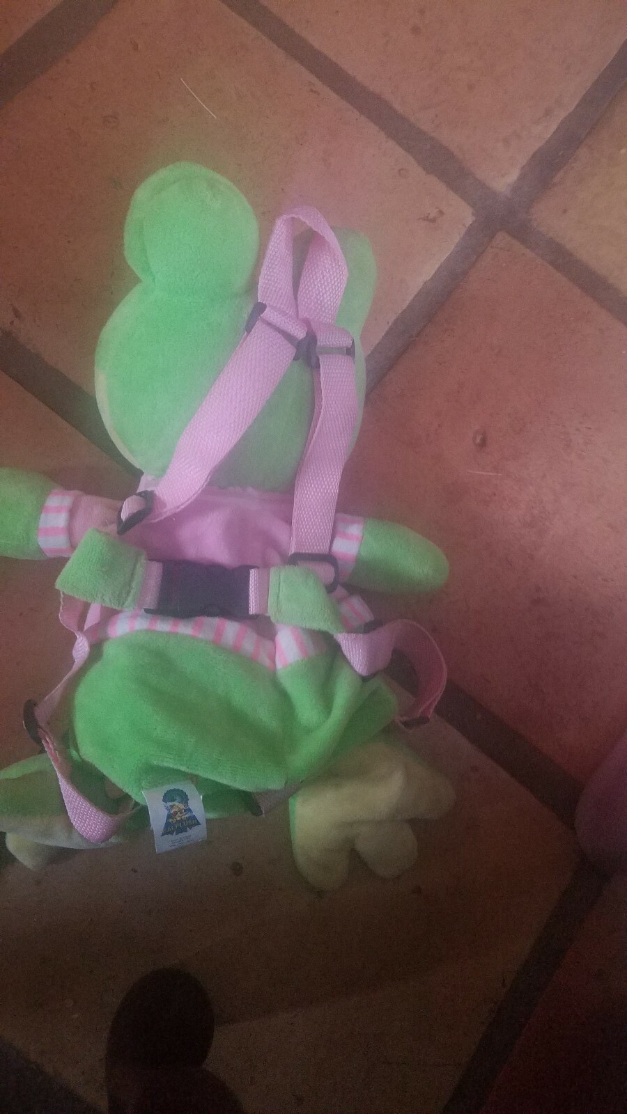 Kids Toddler Frog Doll Backpack Safety Anti-lost Harness You add leash very cute