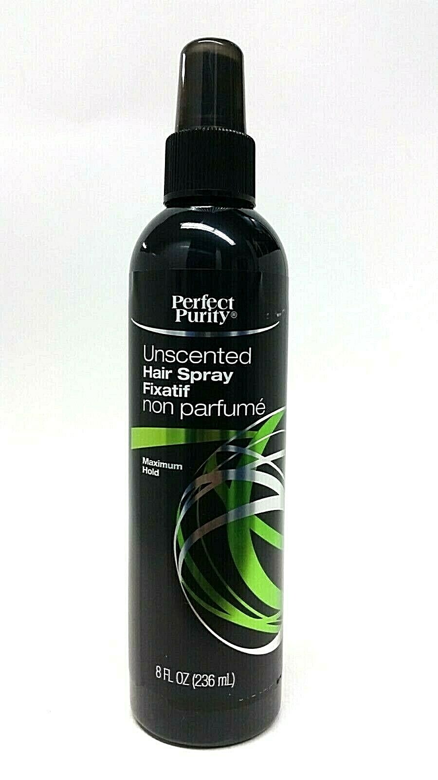 1 x P.Purity Unscented Hair Spray Fixatif Max Hold 8 oz non parfume N24HR Hold