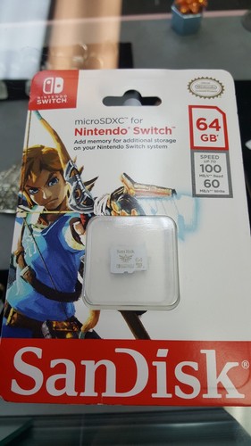 64GB Micro sdxc For Nintendo Switch
