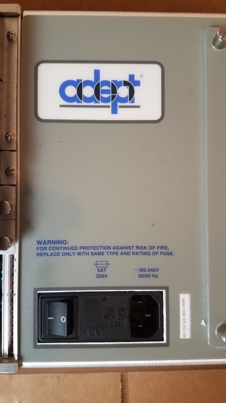 Adept XY Controller MV-10A with PDU and (2) Galil 1348