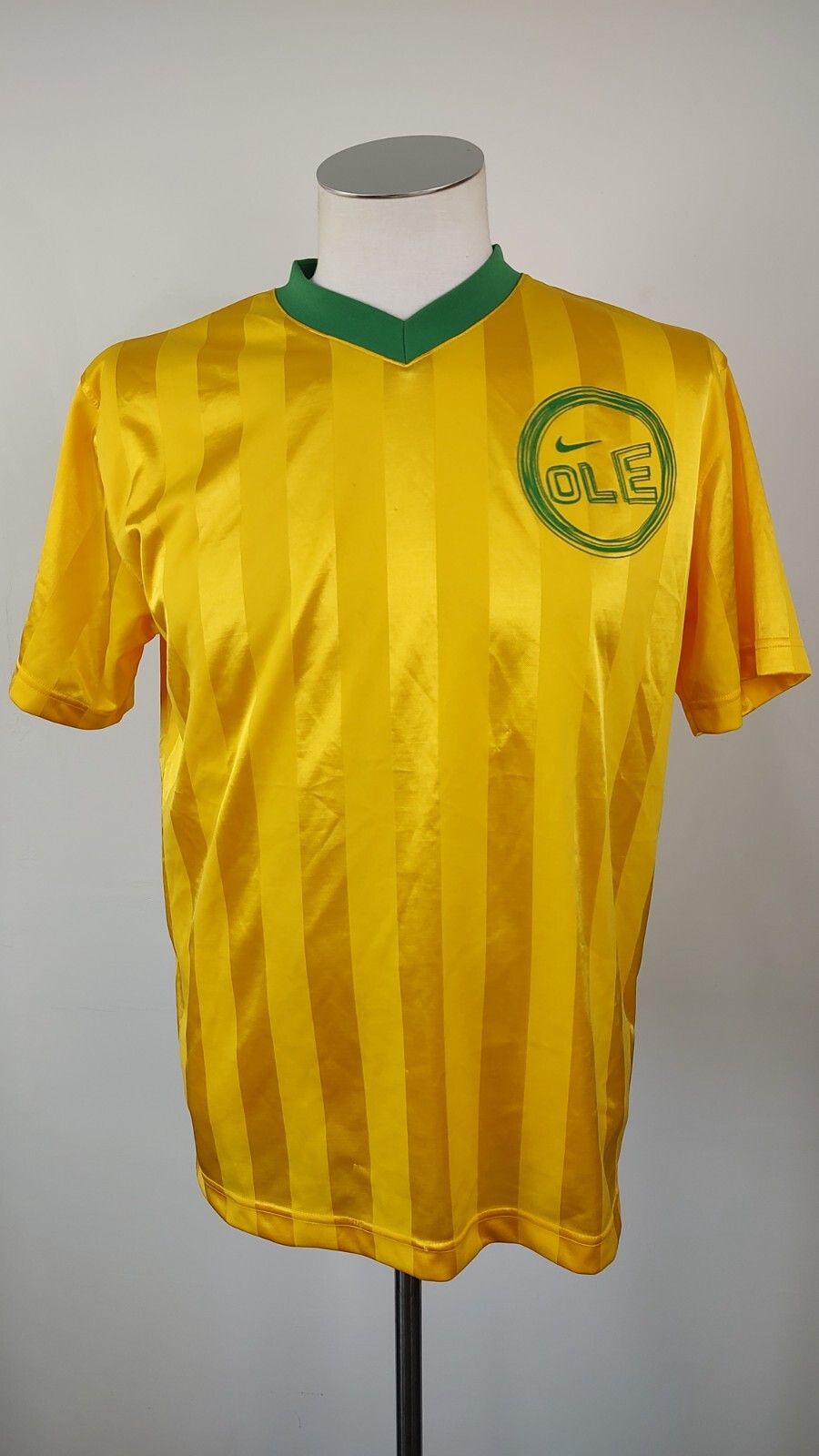 Nike イエロー サッカーシャツ Lサイズ Nike Men's Soccer Jersey Size L Vintage Ole' You Can Hear It