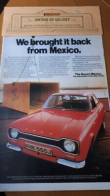 ~FORD ESCORT MEXICO POSTER FROM VINTAGE AD GALLERY ADVERT~