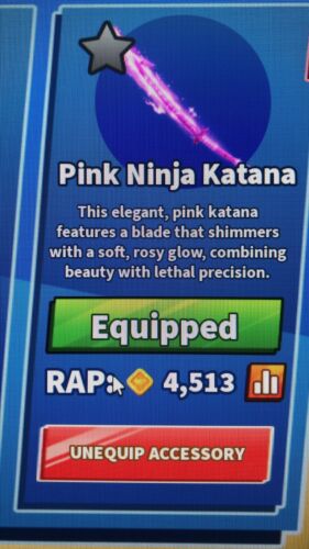 Pink Ninja Katana | Blade Ball | Roblox | eBay Pink Ninja Katana | Blade Ball | Roblox | eBay