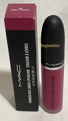 MAC Powder Kiss Liquid Lipcolour Shade 986 MAKE IT FASHUN! 5ml /.17oz New In Box