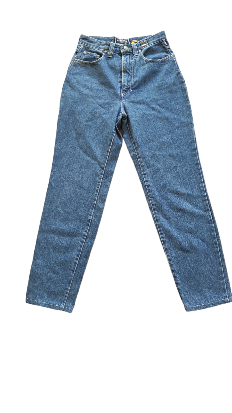 ノリノリ VERSACE JEANS COUTURE美品 未使用 タグ付き Rare Versace Jeans Couture High Waist Denim Jeans Gold tuned