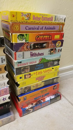 Kids Movies And Cartoons On VHS Lot Of 40