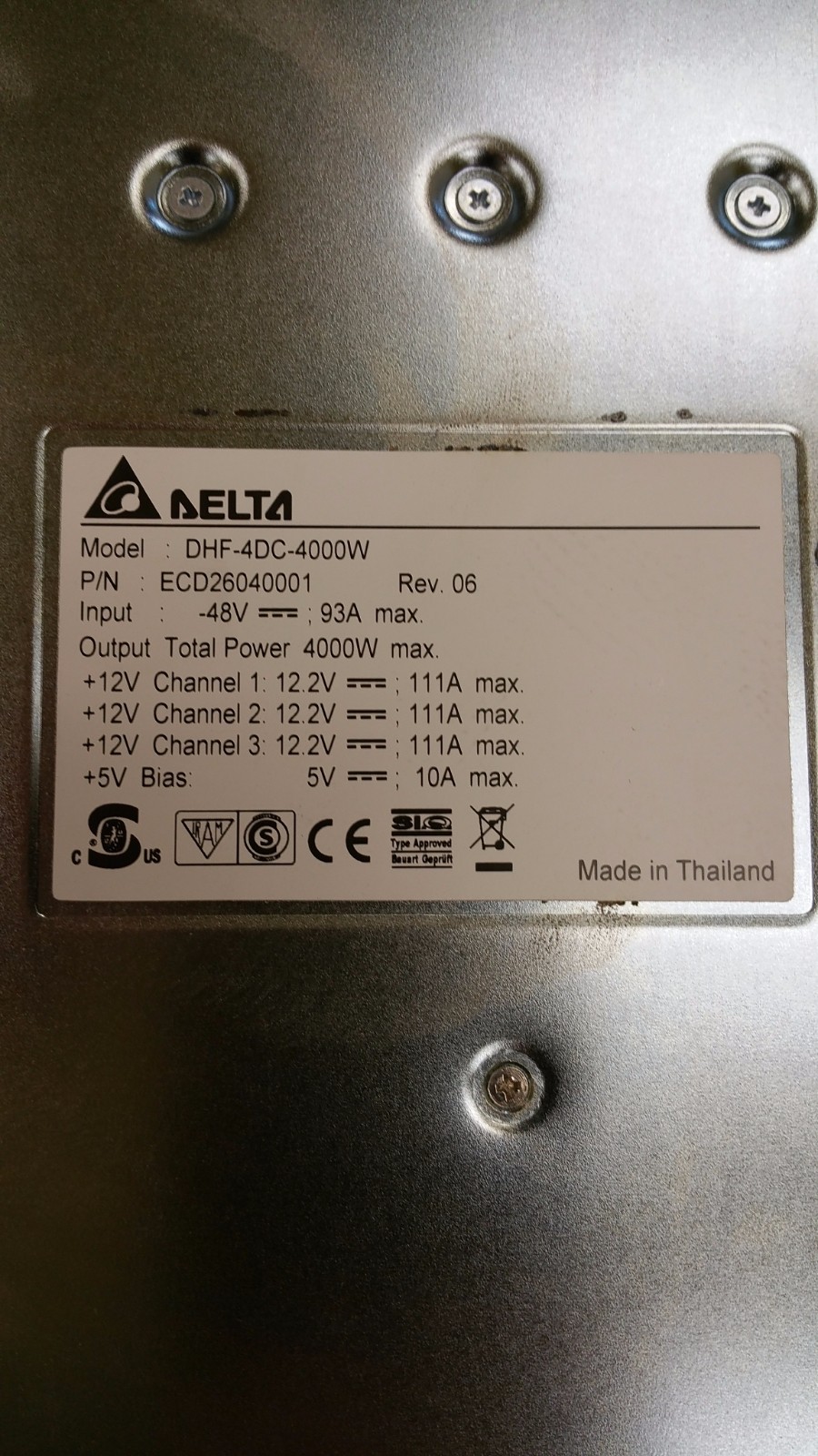 Juniper PSM-PTX-DC-120-S-A 4000W Power Supply Unit PSU for PTX5000 740-032022