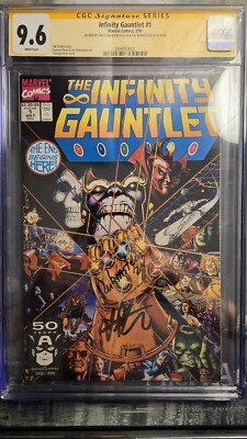Infinity Gauntlet #1 CGC SS 9.6 - Signed By Jim Starlin & Rubinstein