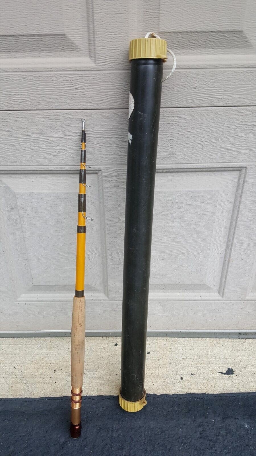 Backpack fishing rod pole Lamiscope LE telescoping 886-6 Aftma Flambeau case