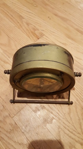 Vintage Style  Clock - Brass - parts or restore.