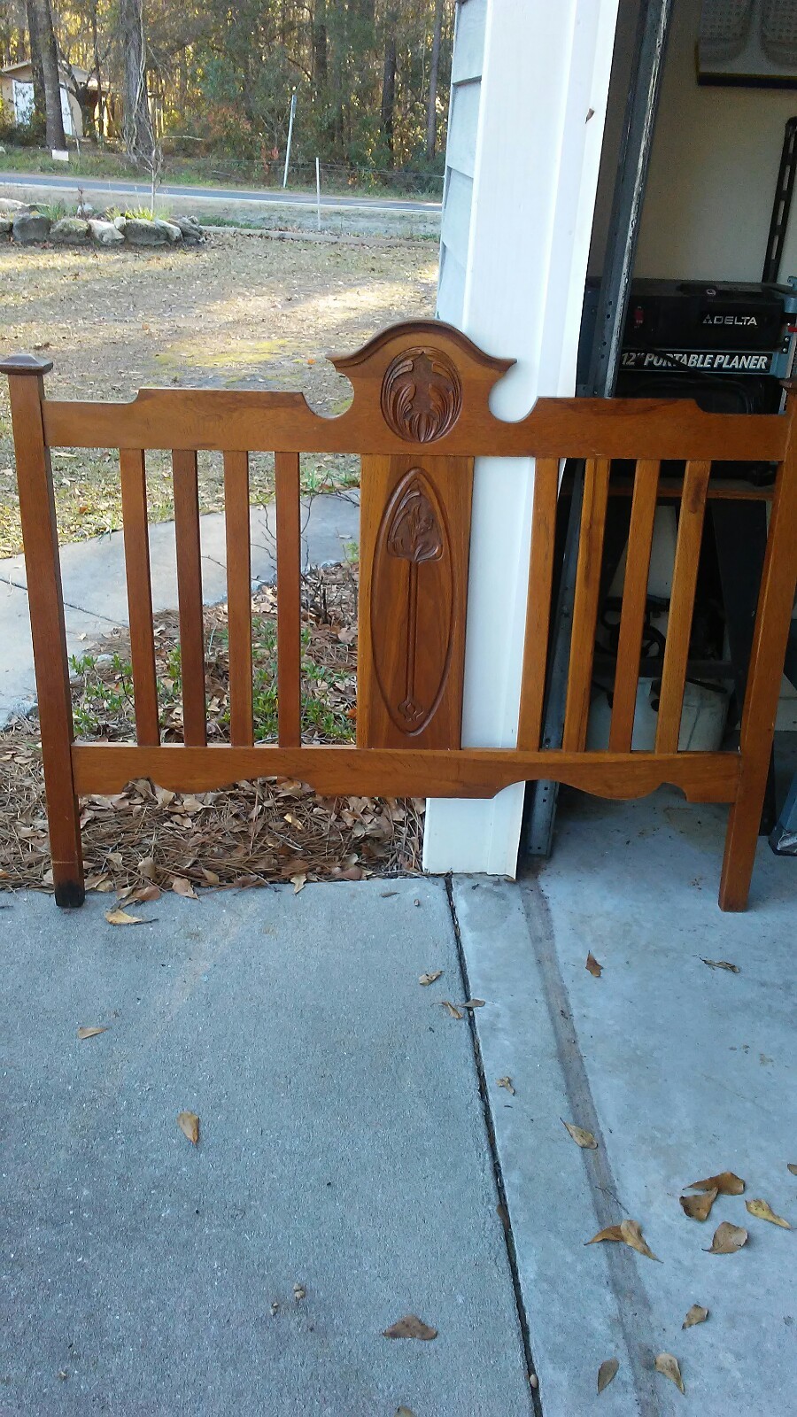 Beautiful Solid Wood  Antique Oak Double Bed