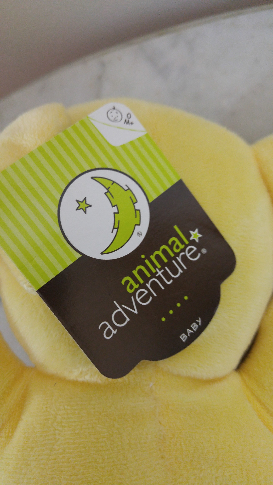 Animal Adventures Yellow Elephant Plush Minky Dot Tummy Baby Toy 11