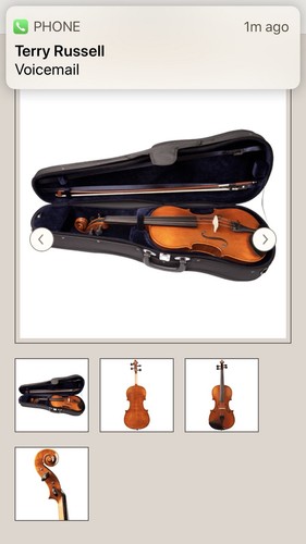 Ronald Sac’s violin With Case And Bow