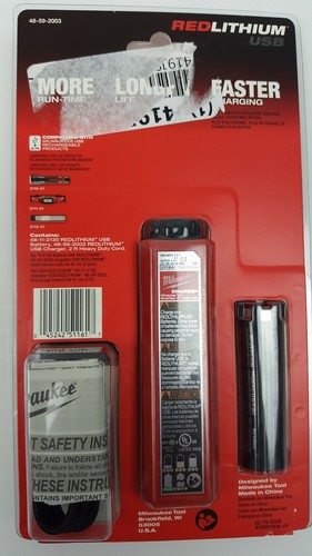 Milwaukee REDLITHIUM™ USB Battery & Charger Kit