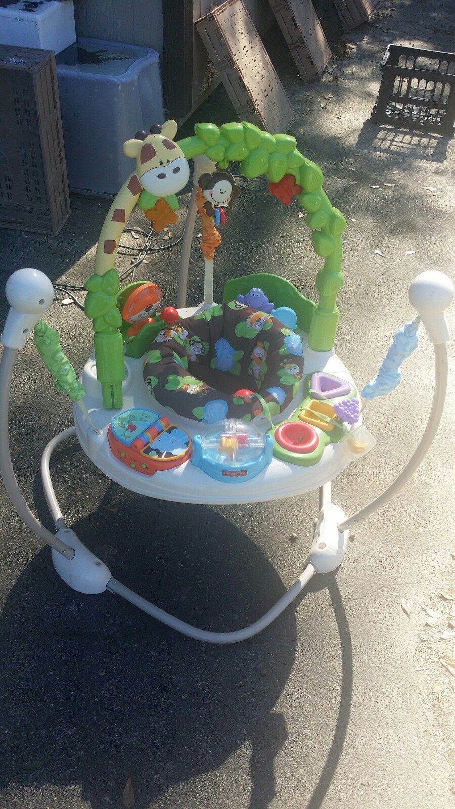 FISHER PRICE JUMPEROO JUMPER & BOUNCER WALKER ACTIVITY CENTER LOVE YOU ZOO PARTY